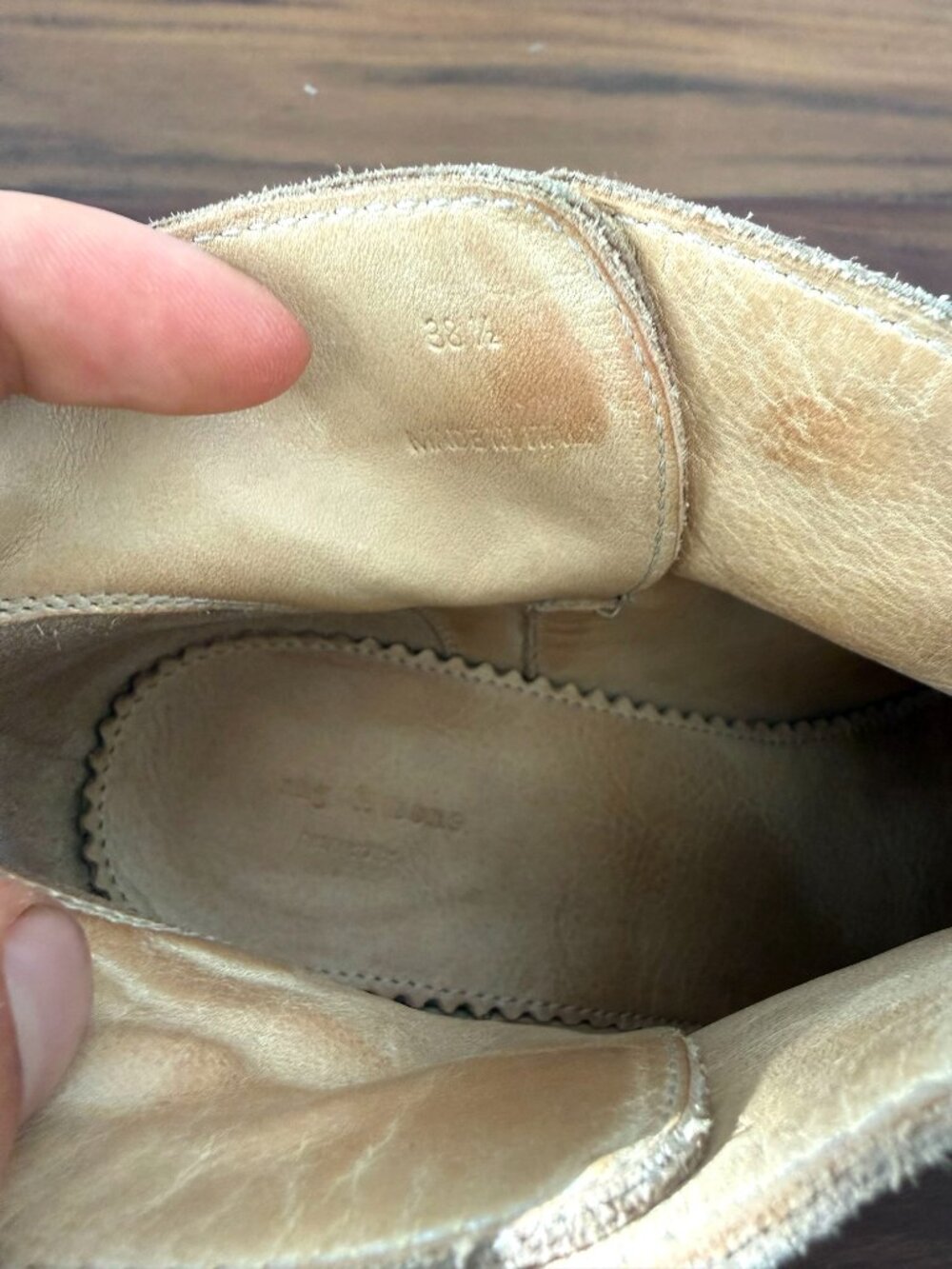 Rag & Bone Suede Harrow Bootie in Tan ~ 38.5 - Picture 8 of 9